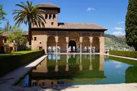 El Partal, Alhambra - Im Hintergrund der Sacromonte