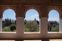 Die Alhambra vom Generalife aus gesehen