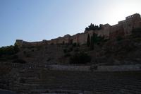 Alcazaba von Málaga über dem römischen Theater