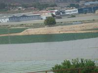 fahrt entlang der Gewächshäuser um Valencia