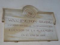 Alhambra Granada, Wohnort Washington Irvings