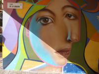 Málaga Wandbild a la Picasso