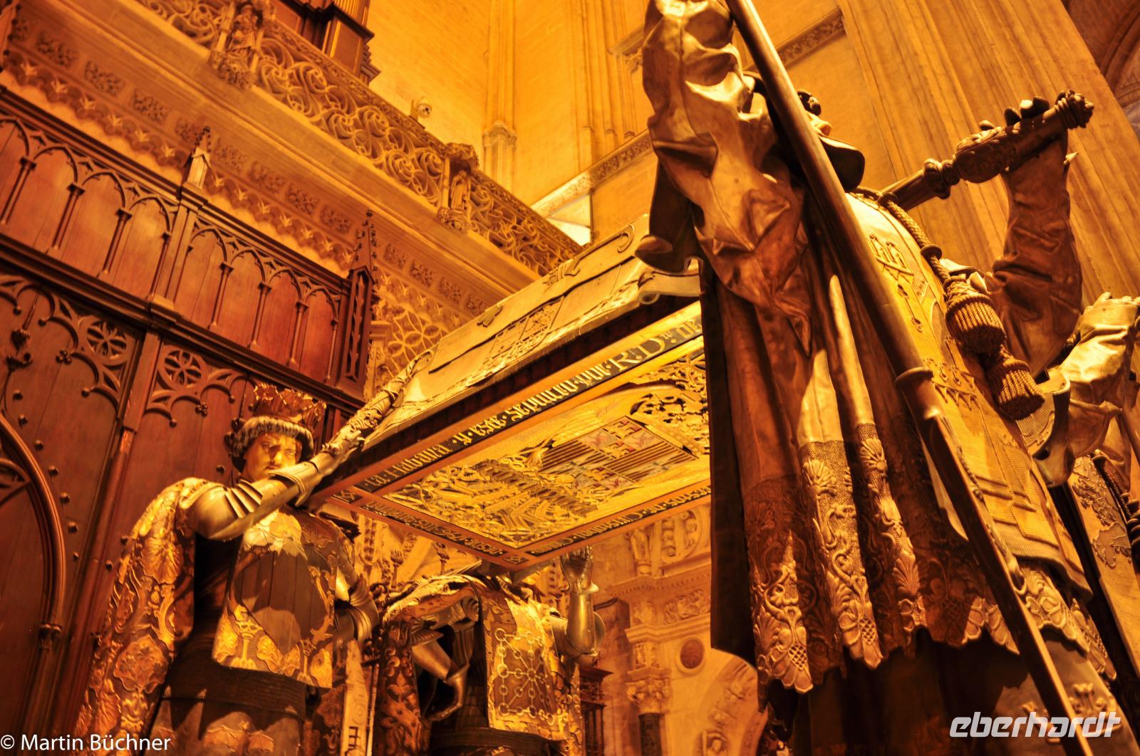 Sevilla - Dom (UNESCO Weltkulturerbe) - Grab des Kolumbus