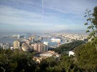 Málaga vom Gibralfaro-Hügel