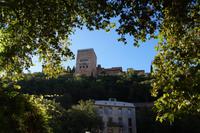 Torre de Comares vom Paseo de los Tristes aus gesehen 