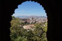 Blick in Richtung Sierra Elvira, Atarfe, Moclín (Palacio Dar al-Hurra)