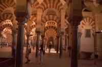 Und immer wieder entdeckt man in der Moschee christliche Spuren, wie rechts das Älterchen mit der Marienikone 