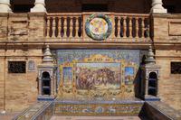 Repräsentation Jaéns auf der Plaza de España, Sevilla
