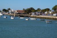 Fischerboote auf der Mündung des Guadalete, El Puerto de Santa María