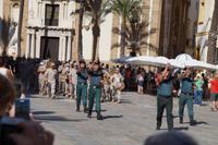 Guardia Civil und Armee marschieren - Übung für den Día de Hispanidad