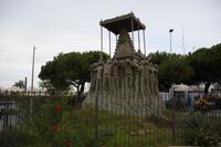 Denkmal für die Jungfrau vom Tautropfen (El Rocio) in Sanlúcar de Barrameda
