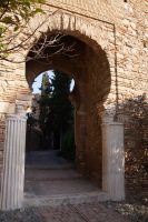 Römische Säulen und (nicht ganz passende) Kapitelle werden als Spolien wiederverwendet