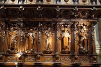 Figuren aus dem Chorgestühl der Kathedrale von Málaga