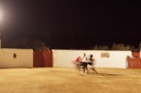 Das Foto ist nicht unscharf, das ist das künstlerische Einfangen der Dynamik des Stierkampfs