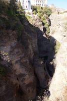 Blick in den Tajo (von lat. taliare, schneiden) von Ronda