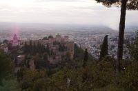 Die Alhambra von der Silla del Rey Moro aus gesehen (Reiseleiterspaziergang)