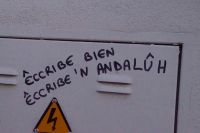 Graffito: Schreib gut, schreib andalusisch