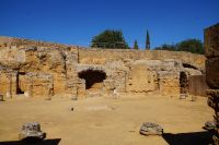 Das Grab der Servilia ist gestaltet, wie ein römisches Haus mit Atrium