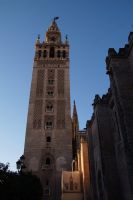 Die Giralda - eigentllich ist das nur die Wetterfahne auf der Turmspitze, aber der Name hat sich durchgesetzt, ist eigentlich ein Minarett aus dem 12./13. Jhdt. Ihr Zwilling steht in Marrakesh