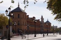 Palacio de San Telmo, 16. - 18. Jhdt. nautische Schule für Waisenkinder (San Telmo = Patron der Seefahrer), nach 1848 Palast von María Luisa de Borbón und ihrem Mann