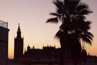 Sevillas Kathedrale im Morgengrauen