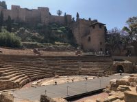 MALAGA - Ausgrabungen des römischen Amphitheaters am Fusse der Alcazaba