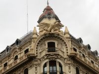 in der modernen Stadt