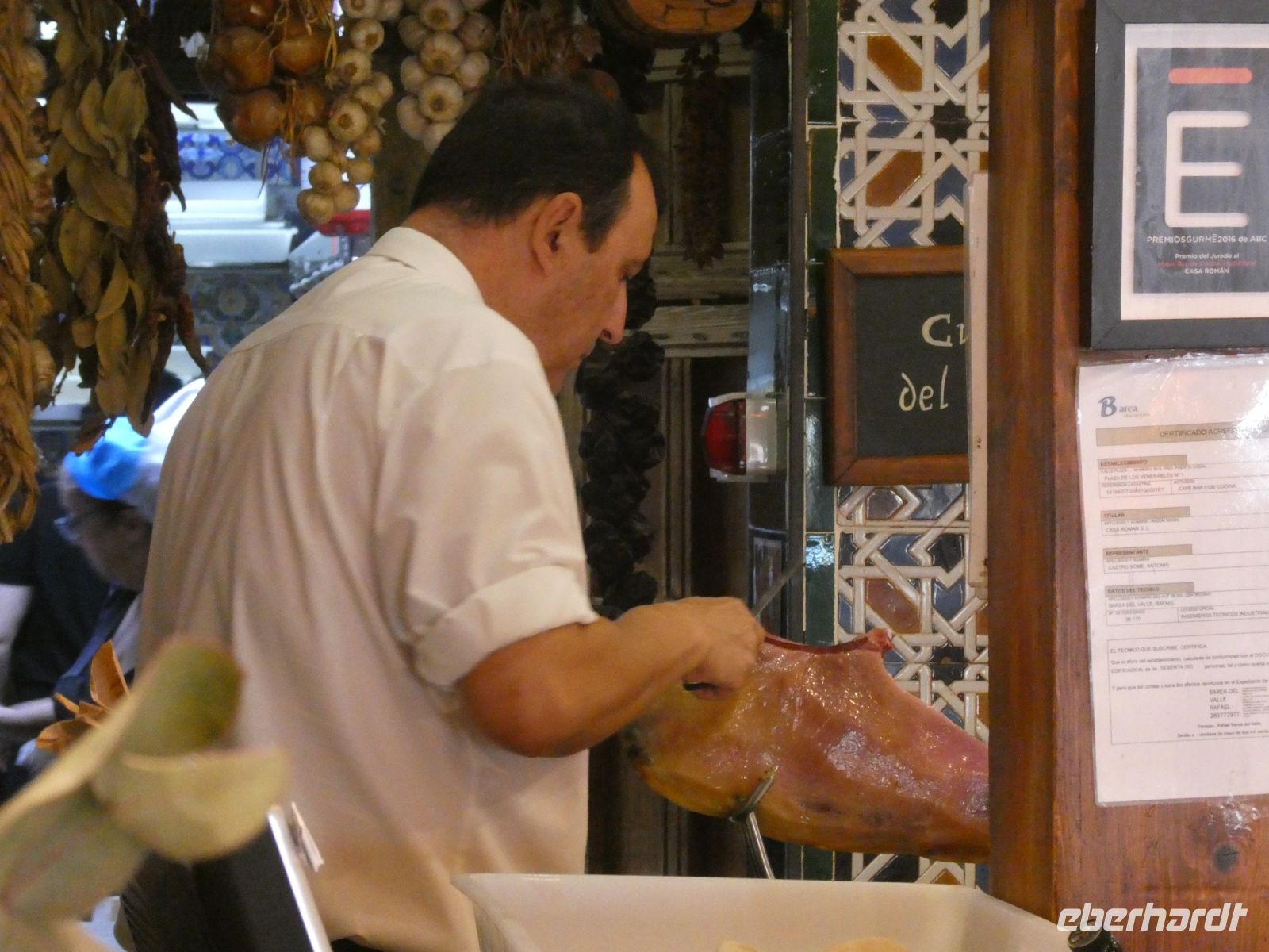 frisch genschnittener Jamon