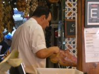 frisch genschnittener Jamon