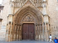 gotisches Portal der Kathedrale von Valencia