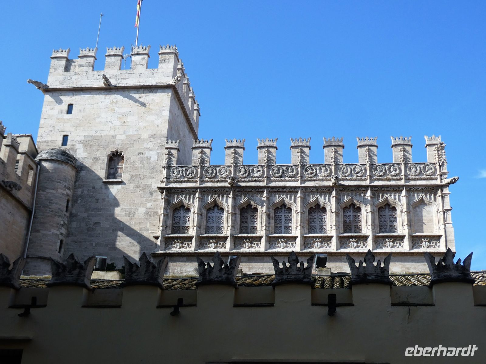 Fassade der Lonja de Seda - Seidenbörse
