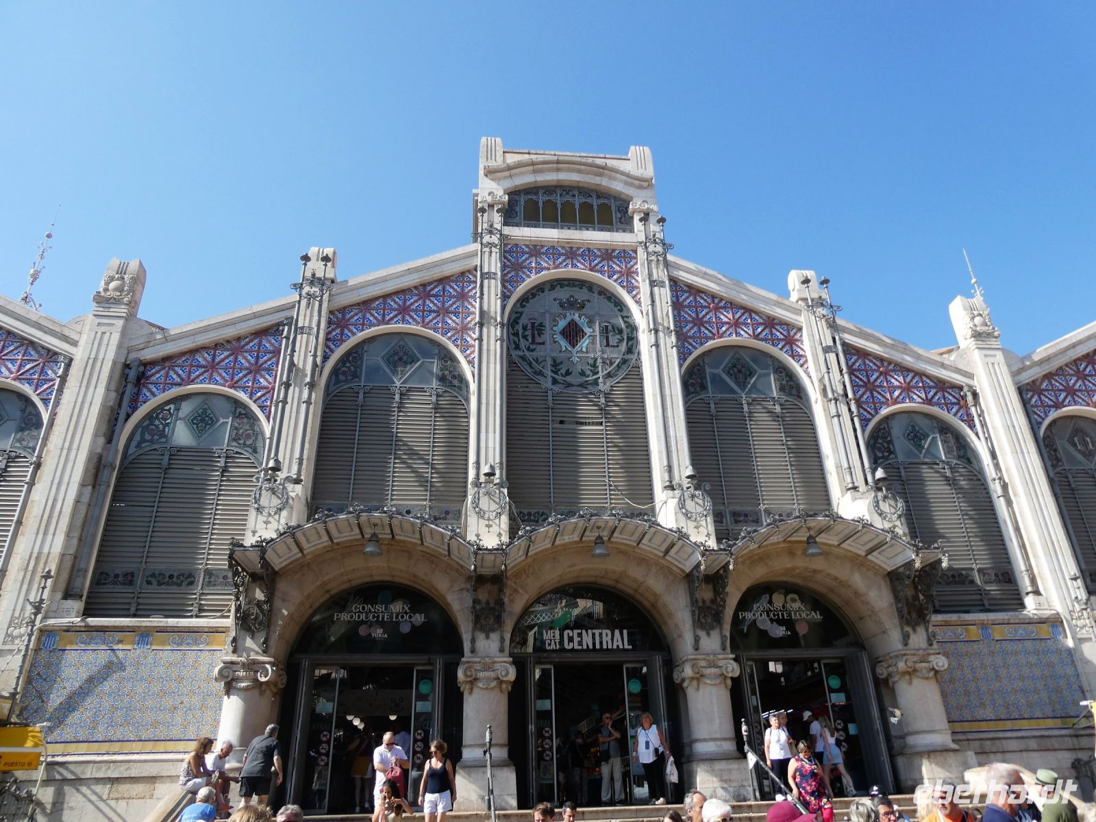 Fassade des Mercato Central im Modernismo-Stil