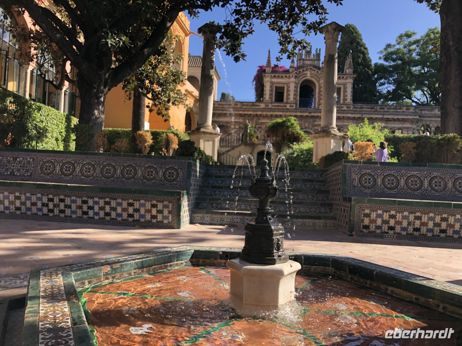 Garten im Real Alcazar Sevilla