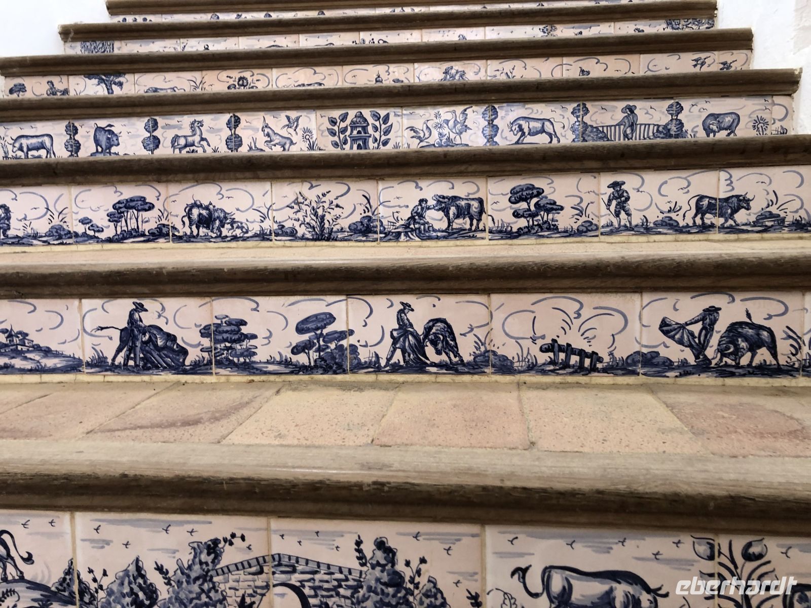 Treppenfliessen in der Stierkampfarena