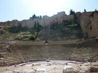 Die Alcazaba und die Ruinen des römischen Theaters in Malaga