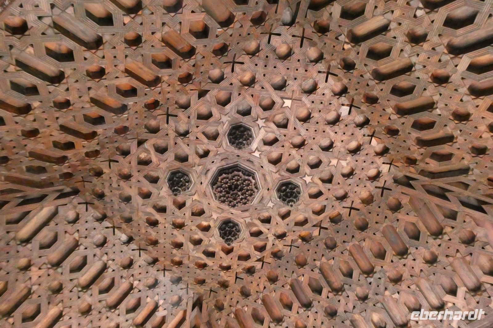 Decke im Mudejar-Stil in der Alcazaba