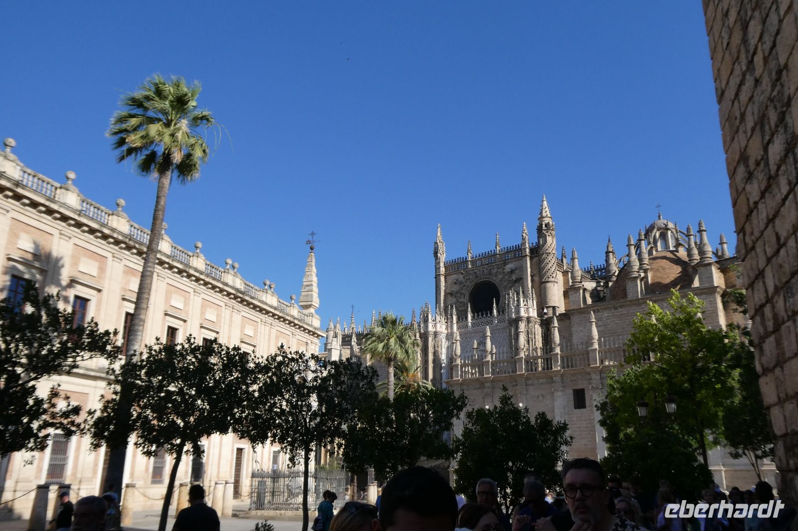 Blick auf die Kathedrale von Sevilla