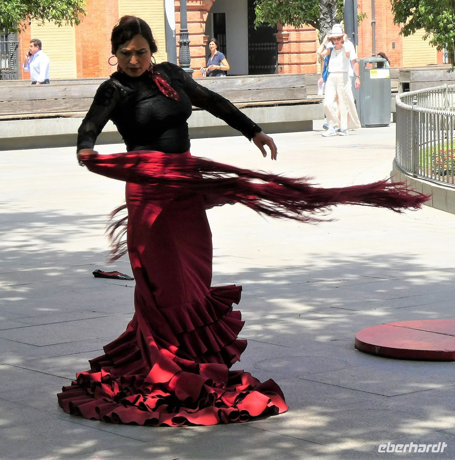 Flamenco-Darbietung im Vorbeigehen