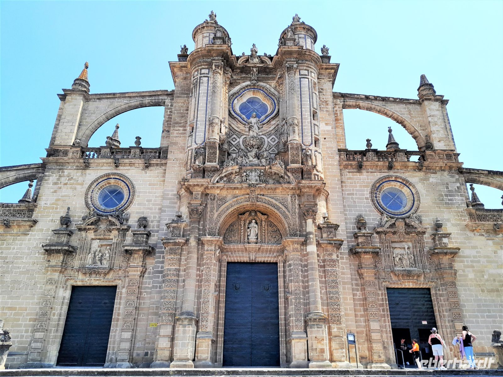 Fassade der Kathedrale San Salvador in Jerez