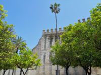 Blick auf Alcazar von Jerez