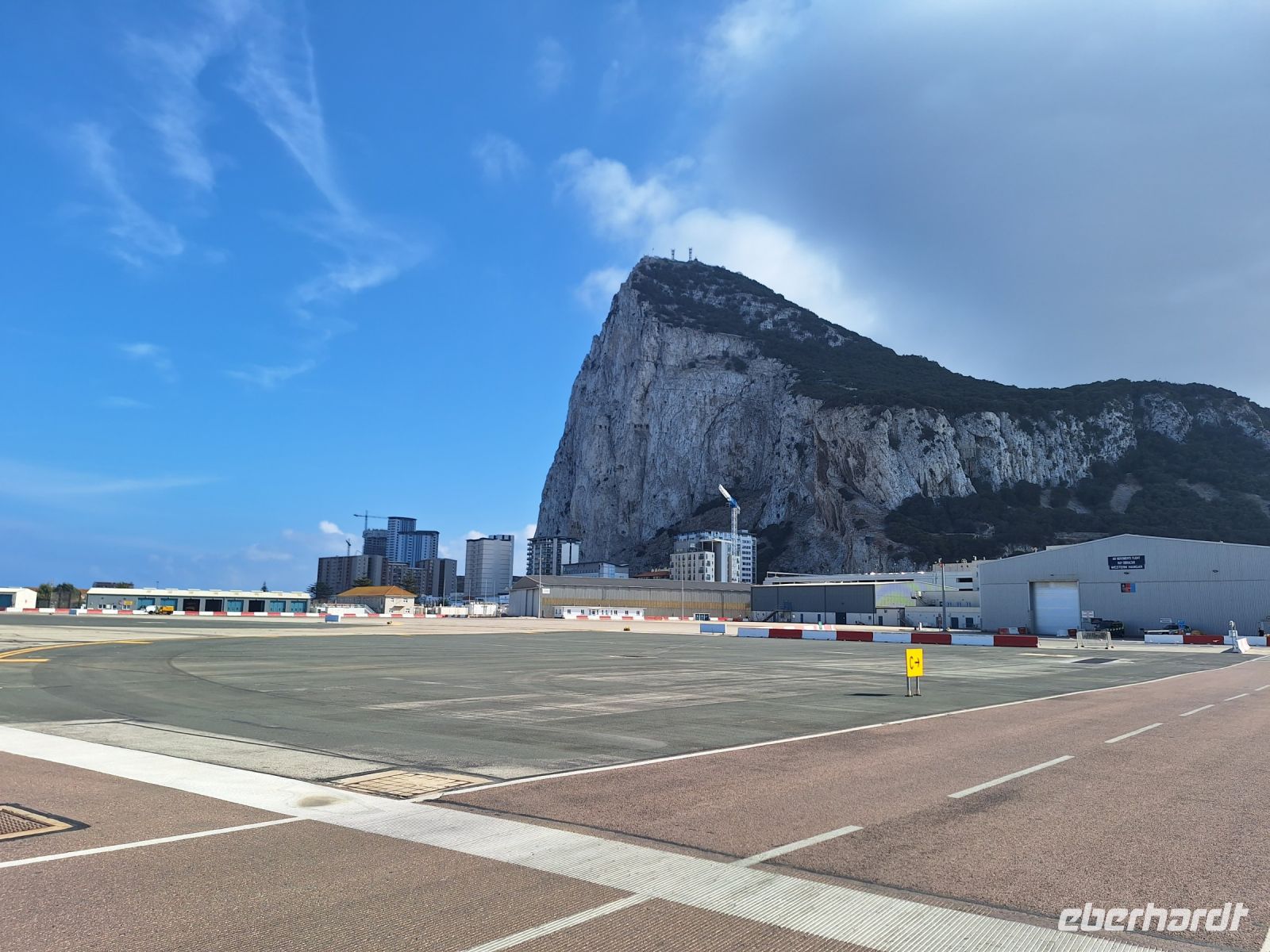 Gibraltar: Landebahn des Flughafens