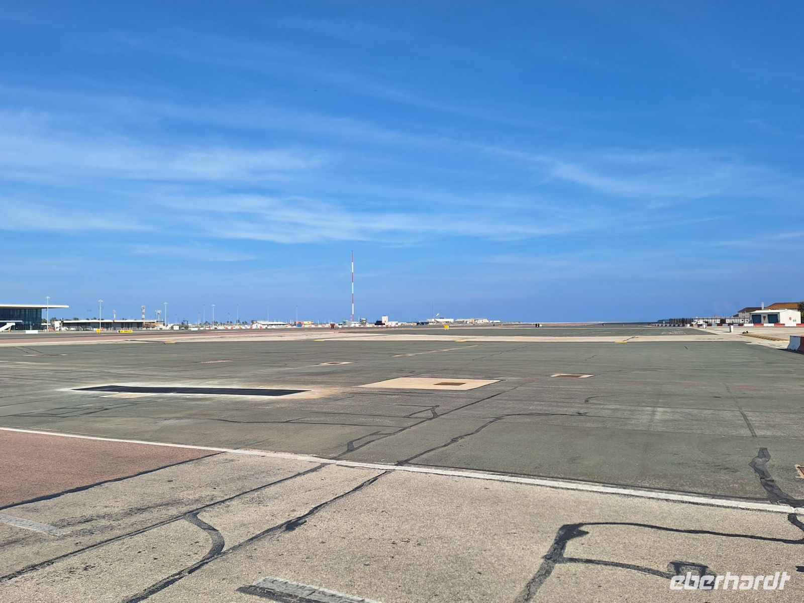 Gibraltar: Landebahn des Flughafens