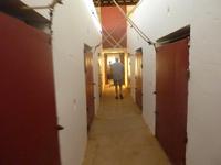 Rechts und links die Tore mit den Zellen der Stiere. Über Seile können diese geöffnet werden