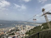 Gibraltar, Fahrt mit der Seilbahn