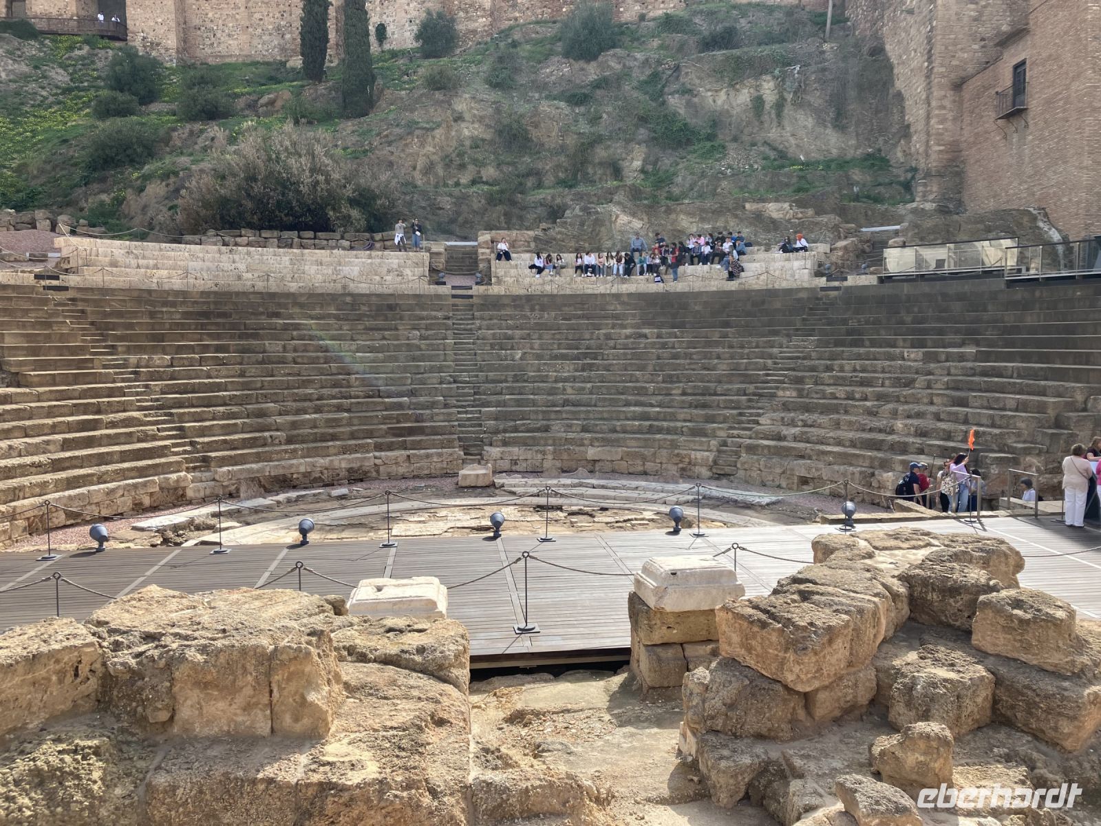 Spanien, Málaga, römisches Amphitheater 