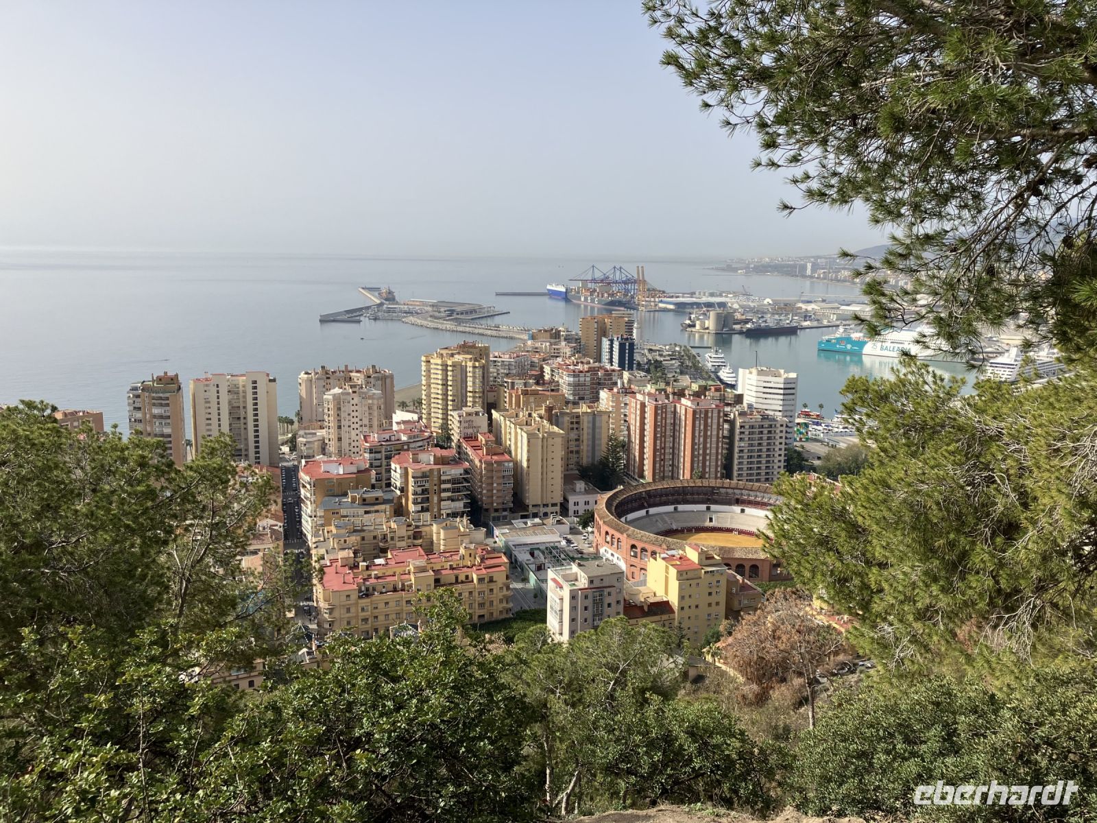 Spanien, Málaga, Blick vom Gibralfaro