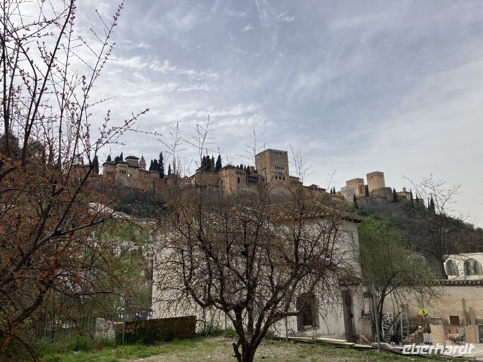 Spanien, Granada, Blick auf die Alhambra