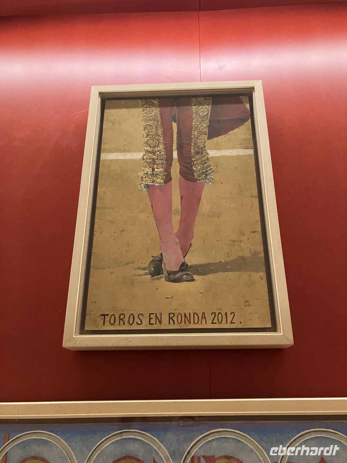 Spanien, Ronda, Plakat zum Stierkampf aus dem Jahr 2012