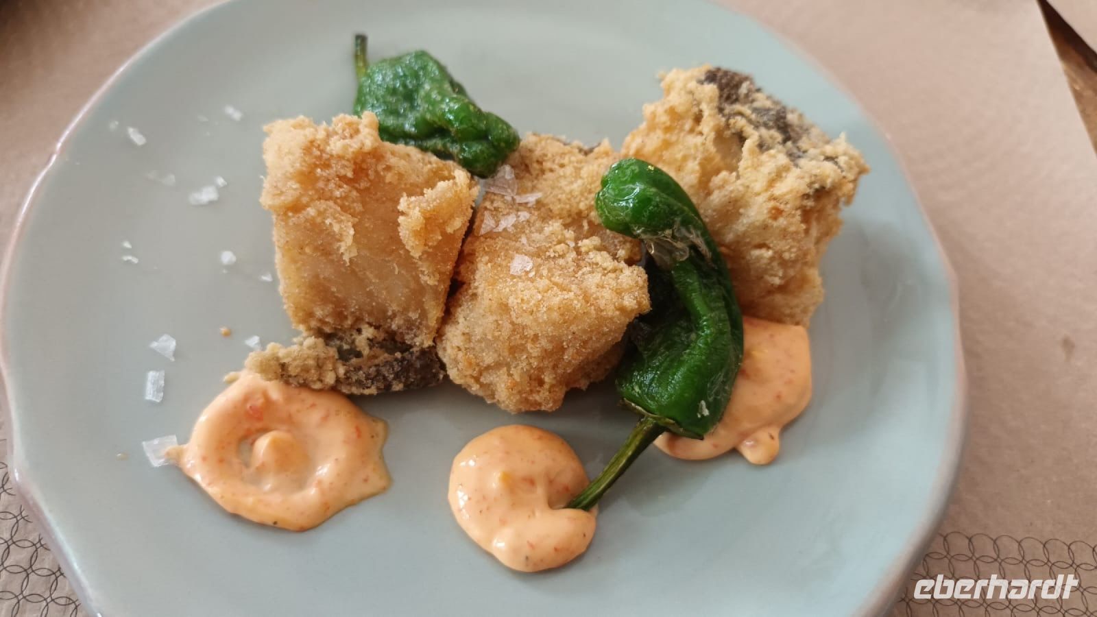 Spanien, Córdoba, Tapas-Essen Bacalao