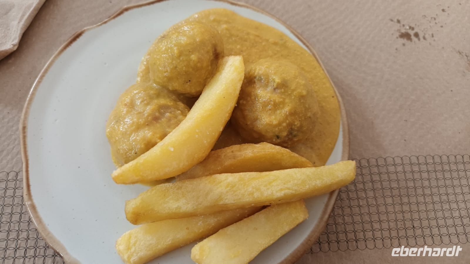 Spanien, Córdoba, Tapas-Essen Mozarabische Fleischbällchen